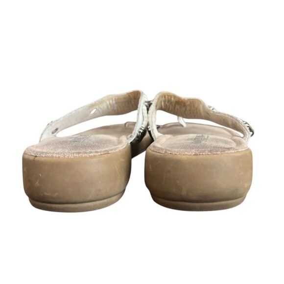 Minnetonka Silverthorne Women’s Flip Flop Sandals Slip On White Size 8 - Picture 5 of 6